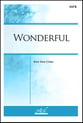 Wonderful SATB choral sheet music cover